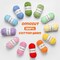 24-Pack 100% Milk Cotton Yarn Set – 1200g / 3150yd Total, Soft & Fuzzy 5-Ply Cotton for Crocheting, Amigurumi, Baby Clothes, DIY Crafts (Includes 3mm Crochet Hook, Set A)